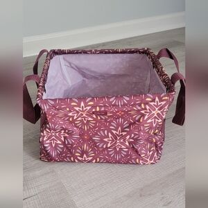 Thirty-One Purple/maroon Floral Tote